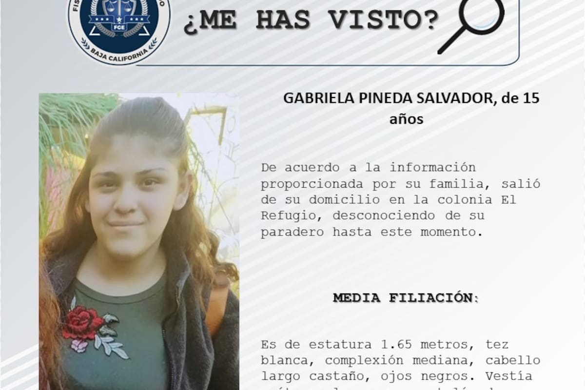 Solicitan apoyo para localizar a Gabriela Pineda Salvador