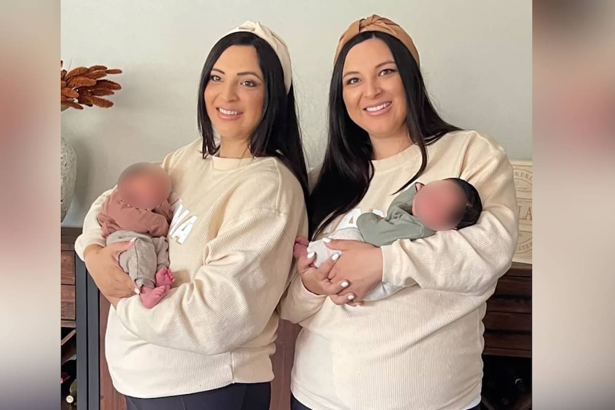 Hermanas gemelas dan a luz el mismo día y en el mismo hospital