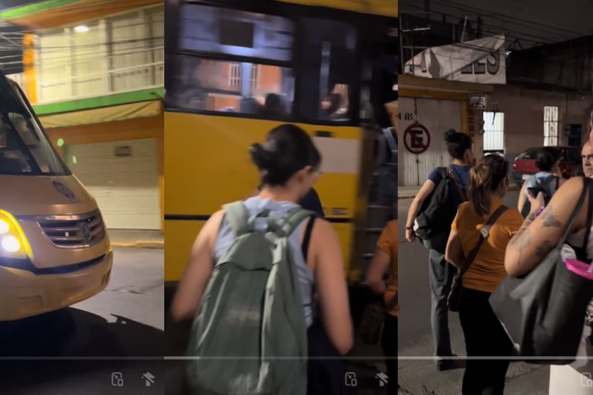 Grupo intenta subir al transporte público pero nadie hace la parada y el conductor no se detiene (VIDEO)