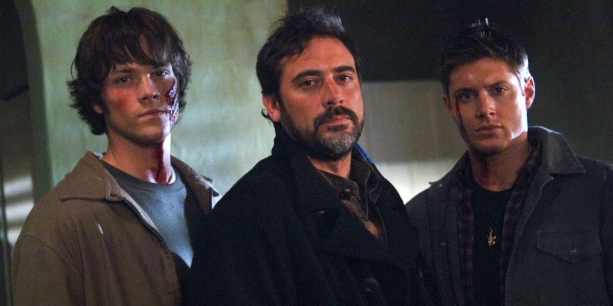 Jared Padalecki, Jeffrey Dean Morgan y Jensen Ackles en 'Supernatural'