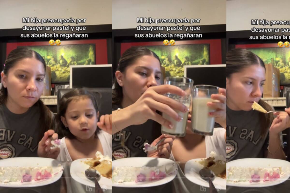 Mamá cómplice: deja que su hija desayune pastel a pesar de que los abuelos le dijeran que no