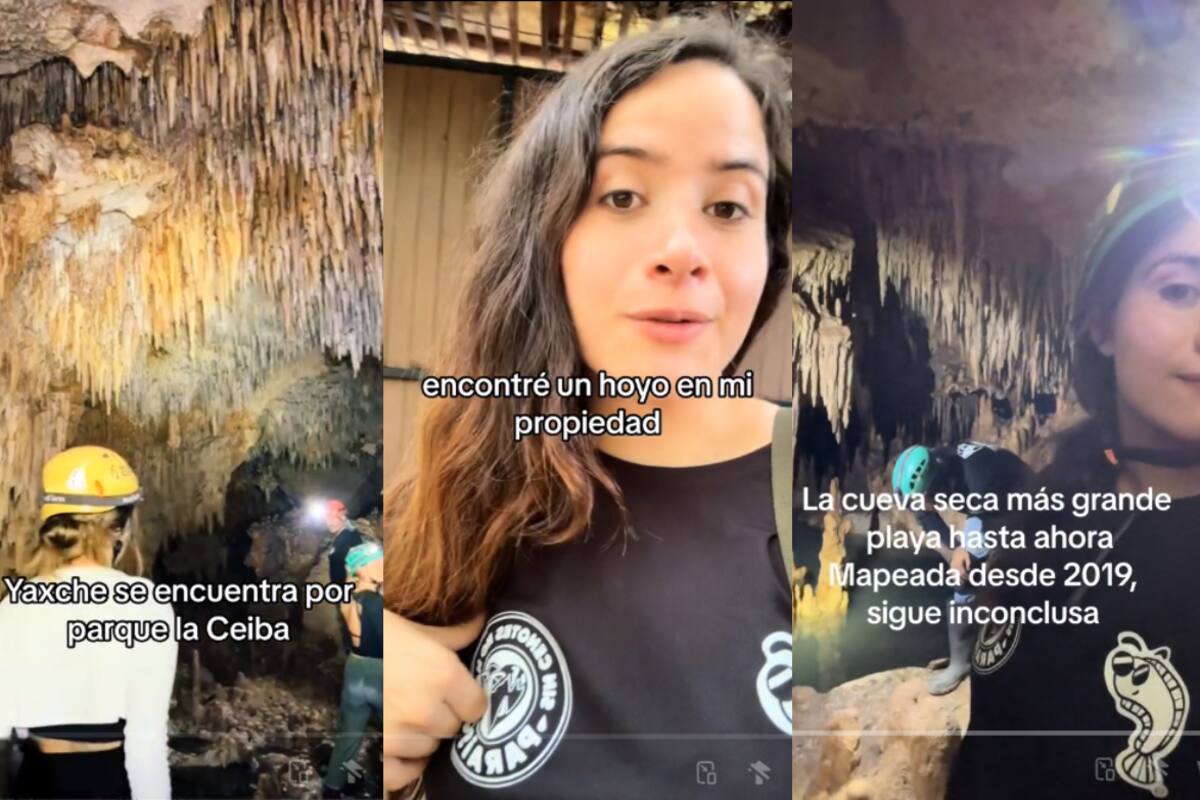 Mujer descubre una cueva impactante debajo de su propiedad (VIDEOS)