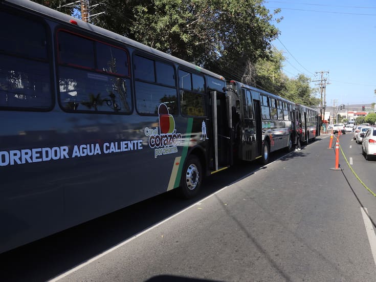 Arribarán camiones restantes al bulevar Agua Caliente: IMOS