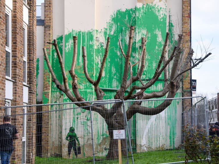 Vandalizan última obra de “Banksy”