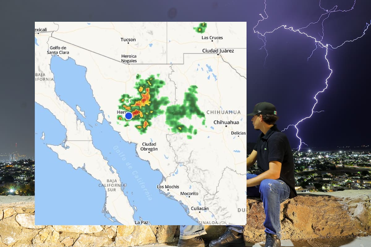 Clima en Hermosillo: Alertan por lluvias para esta noche y tormentas para la sierra de Sonora