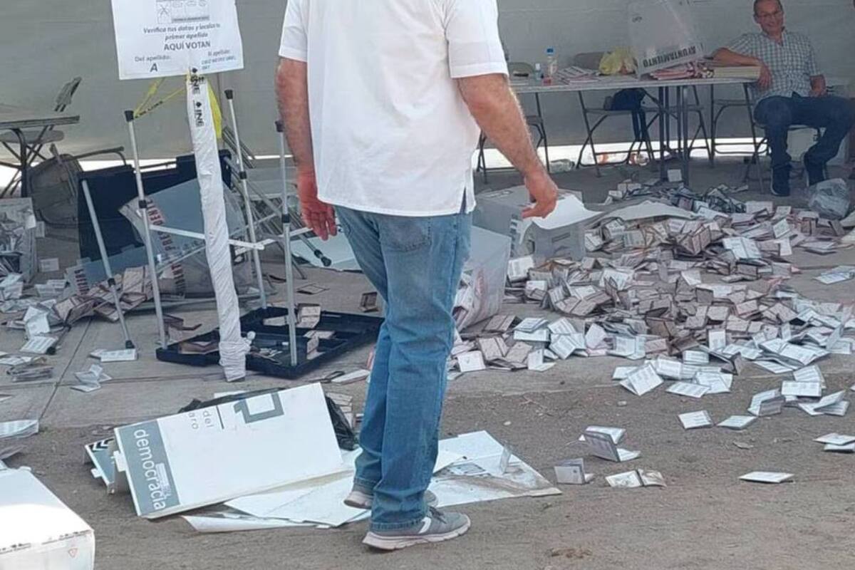Querétaro: 15 arrestados por vandalismo en casillas electorales, incluido un individuo armado