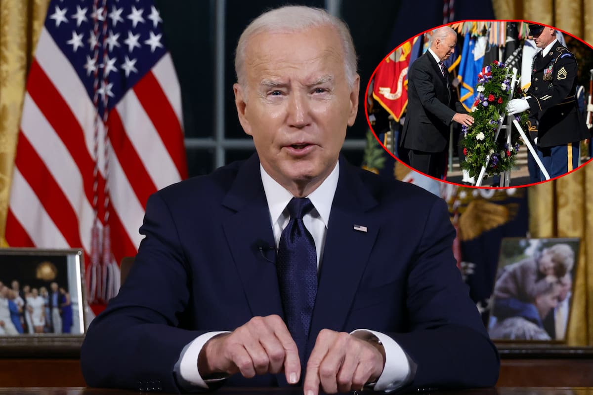 ¿Joe Biden se desorientó? Viralizan video de guardia de honor ayudando al presidente de EU en ceremonia