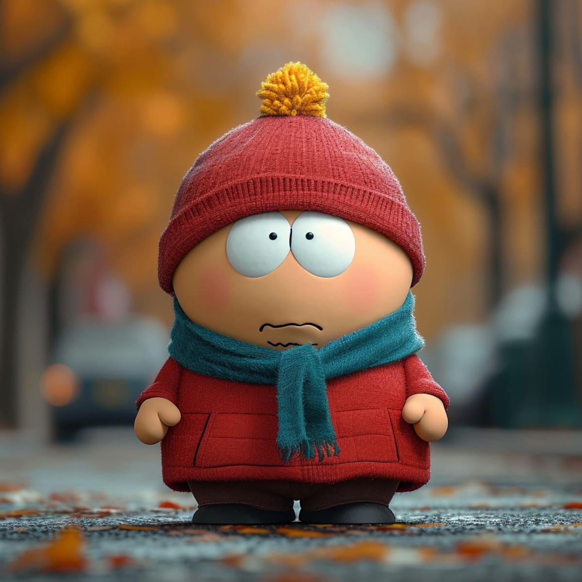 Descubre la recreación de Eric Cartman por la IA de Midjourney: un niño travieso con un toque de realidad.