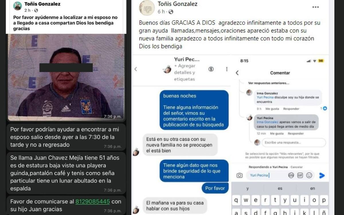 Toñis y Juan ya habrían enfrentado problemas por el amorío de este dos años antes de los hechos, según se expuso en Facebook (Captura de pantalla)