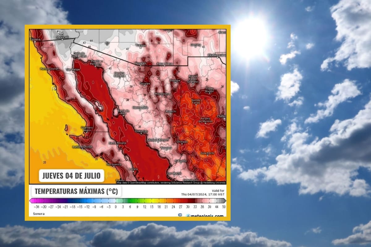 Clima en Sonora: Pronostican hasta 48°C en municipios del Noroeste del Estado