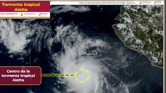 Tormenta Tropical “Aletta” se aproxima a Colima, Jalisco y Michoacán: CONAGUA