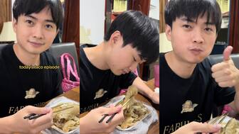 VIDEO | Joven chino se vuelve viral por disfrutar de unos tacos en México al comerlos con palillos